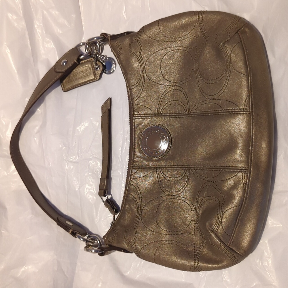 COACH Bronze Satchel, Preloved